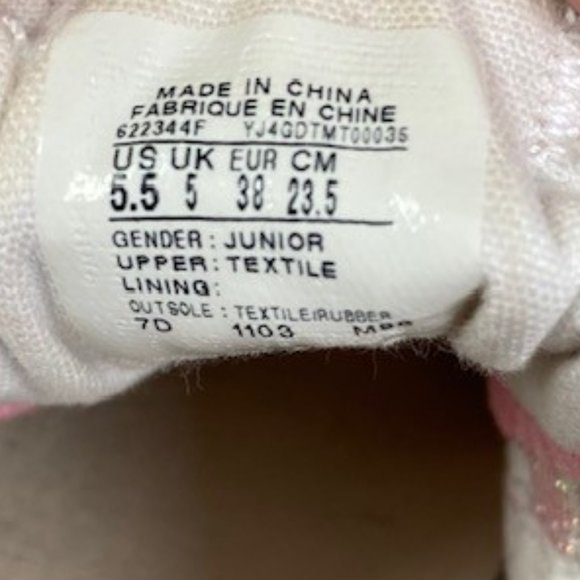 Converse All Star Chuck Taylor Low Top Shimmer‎ Sneakers, size J 5.5, W 7, EU 38 - Picture 13 of 13